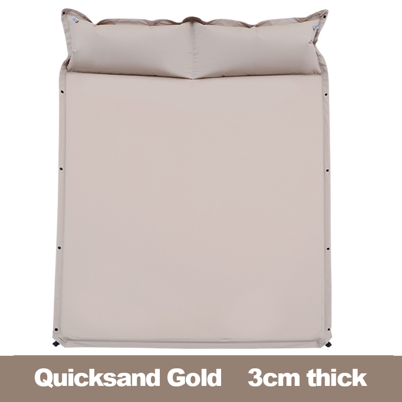 Double person use Self Self Inflating Sleeping Pad Thick Memory Foam Camping Mattress with Pillow