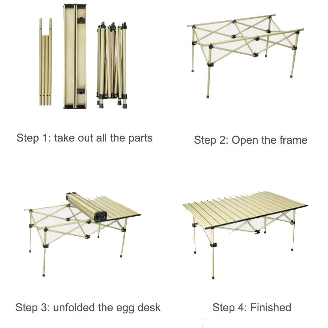Roll-Up Camping Table | 4 Person | 150 kg