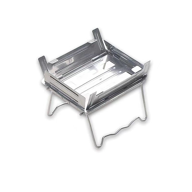 Folding Stove Lunch Box Steaming Rack Combo Set for Picnic Camping Hiking Fishing Mountaineering