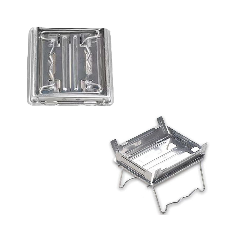 Folding Stove Lunch Box Steaming Rack Combo Set for Picnic Camping Hiking Fishing Mountaineering