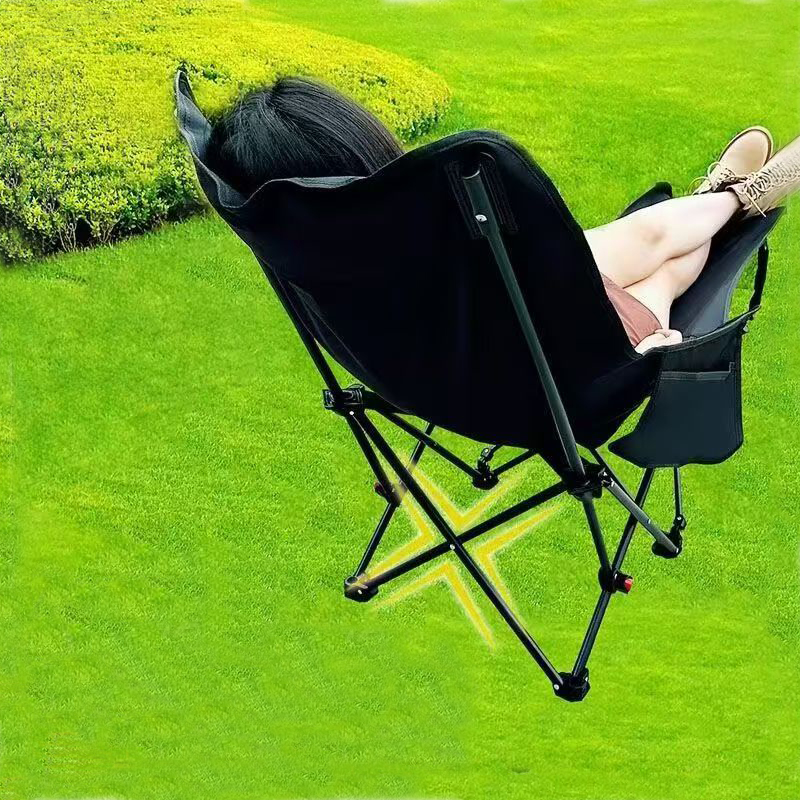 Folding Camping Cot and Chair 2 in 1 with Carry Bag for Fishing Hiking Travel Garden