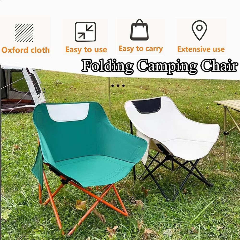 Portable Moon Chair 600D Oxford Fabric Include Carry Bag Supports 330lbs Sturdy and Stable