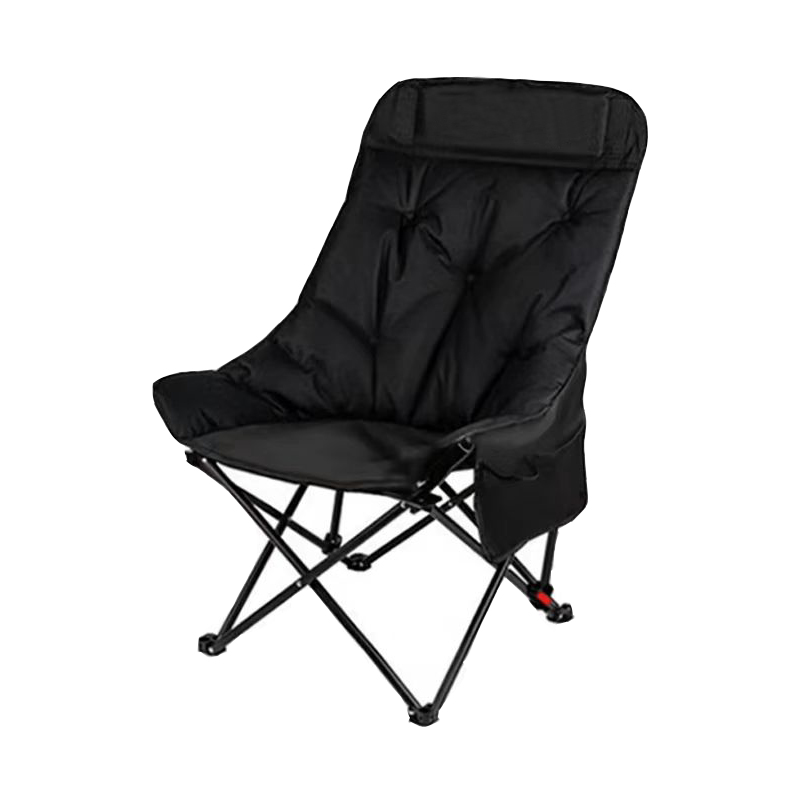 3cm Cotton-added High Back Moon Chair 600D Oxford Fabric Portable Folding Camping Chair
