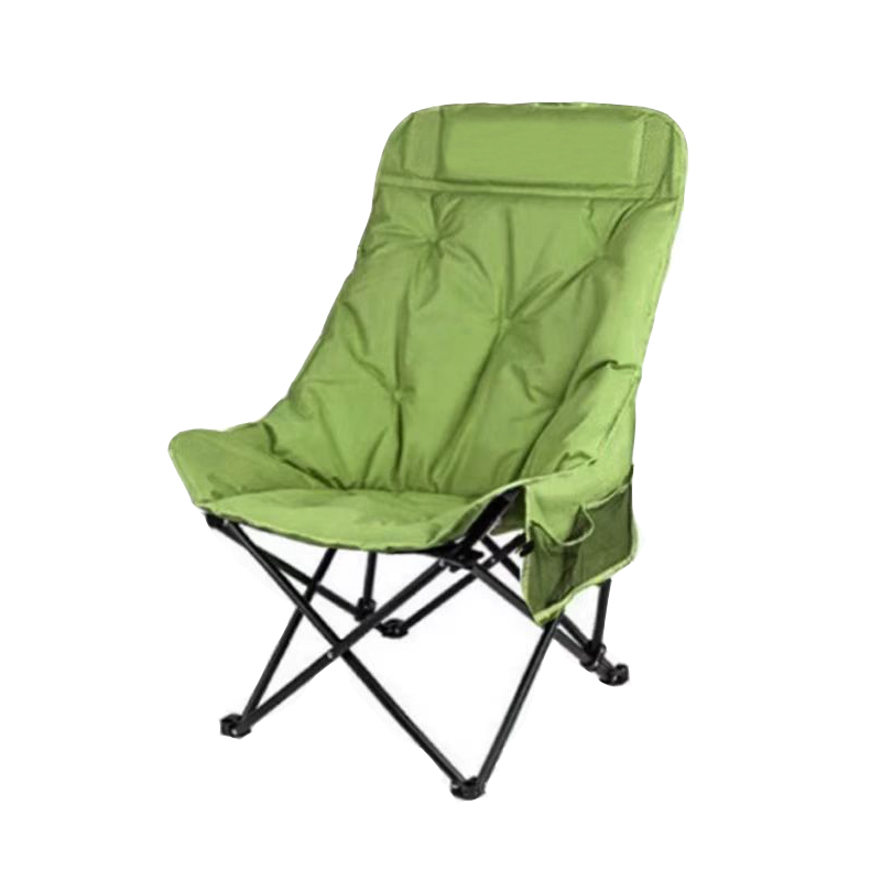 3cm Cotton-added High Back Moon Chair 600D Oxford Fabric Portable Folding Camping Chair