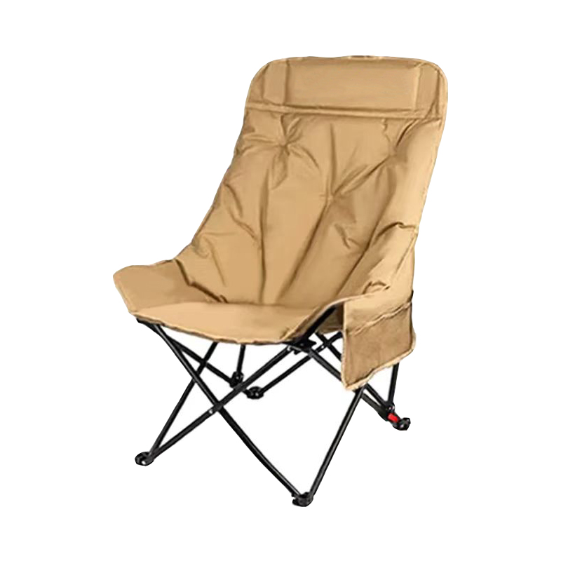 3cm Cotton-added High Back Moon Chair 600D Oxford Fabric Portable Folding Camping Chair