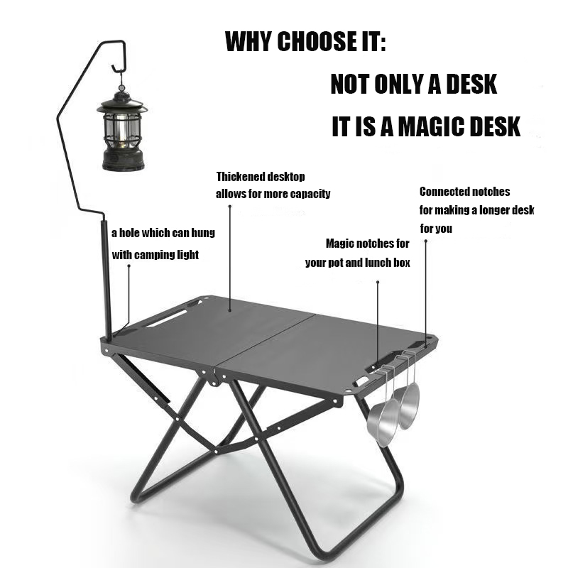 Outdoor Tactical Table Multifunctional Folding Table Camping Lightweight Desk For Picnic Hiking BBQ